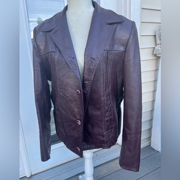 Vintage Leather Jacket 42 - Picture 1 of 10